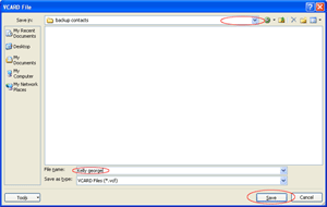 How to Export a vCard from Outlook 2007 Step 5