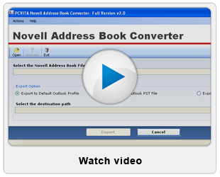 Video Novell Address Book Converter