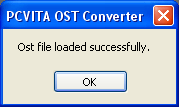 a comformation message appears convert ost to pst outlook 2010