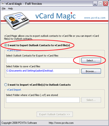 Import vCard to Outlook Address Book 3.0