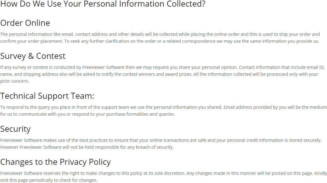 Privacy Policy